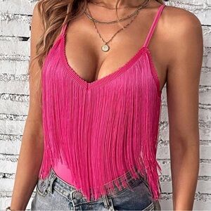 Fringe cami top